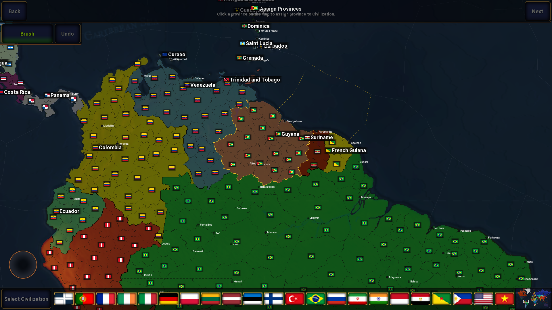 Age of Civilizations II Assign Provinces