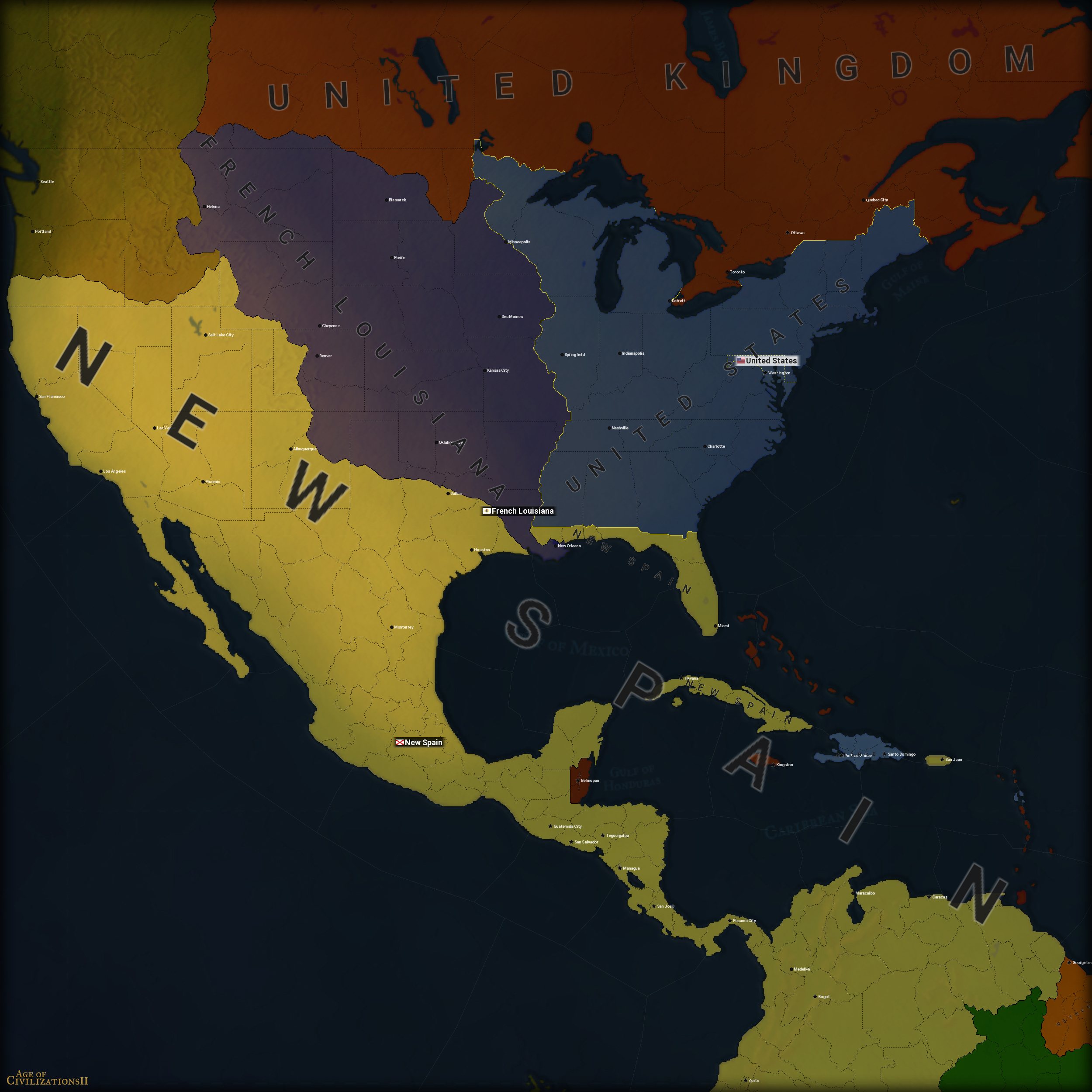 Age of Civilizations 2, North America 1803