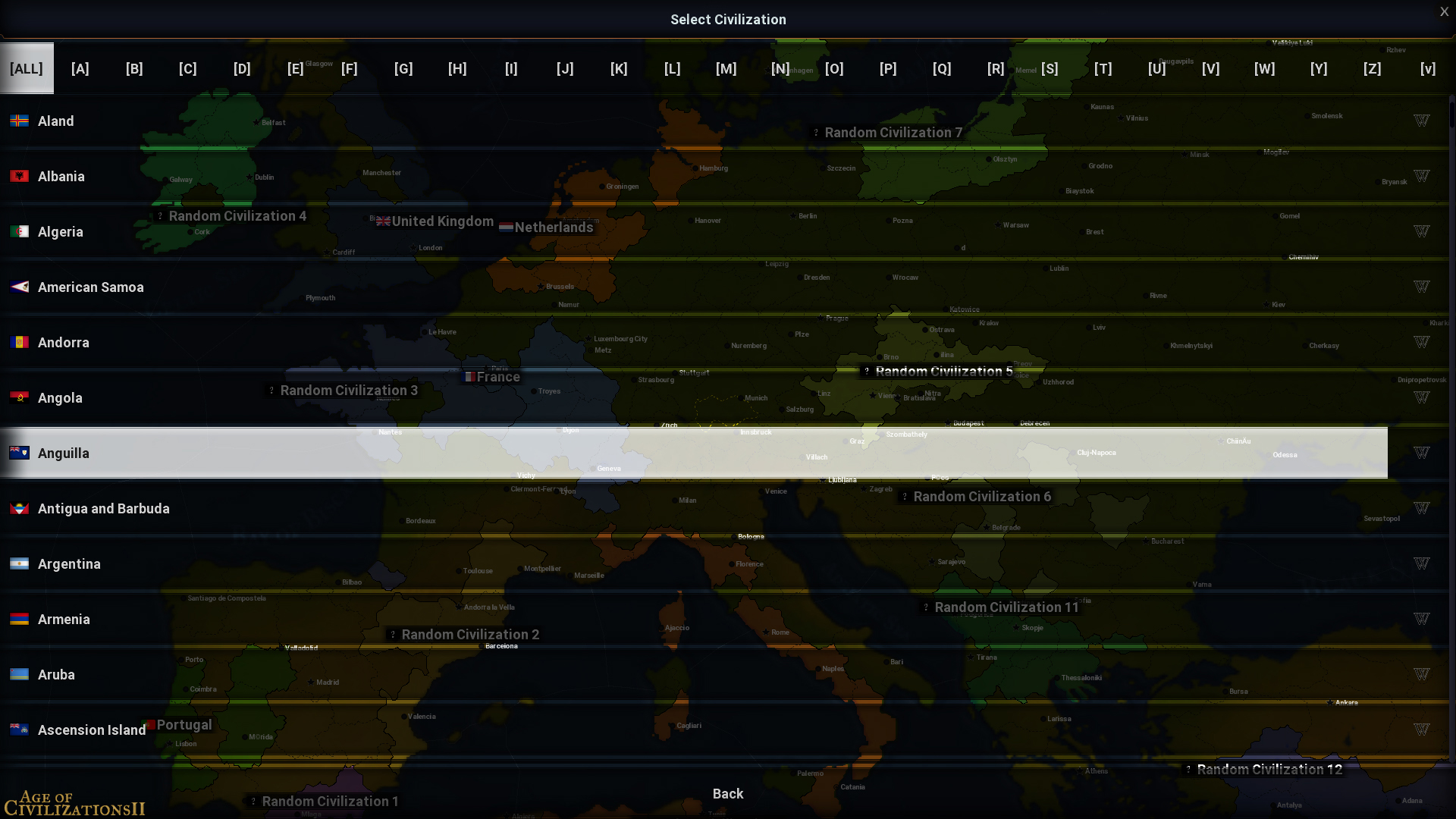 Age of Civilizations II Scenario Editor Add Civilization