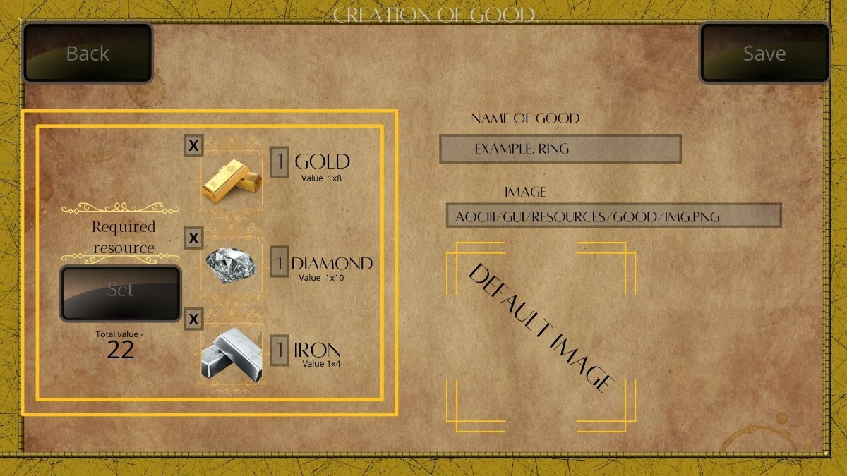 Goods interface